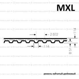 Ремень зубчатый MXL
